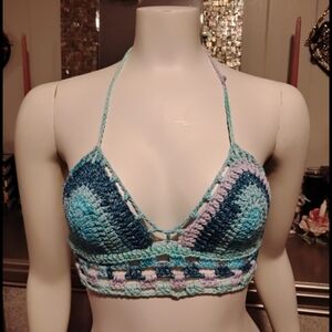 Handmade Crochet Halter Top